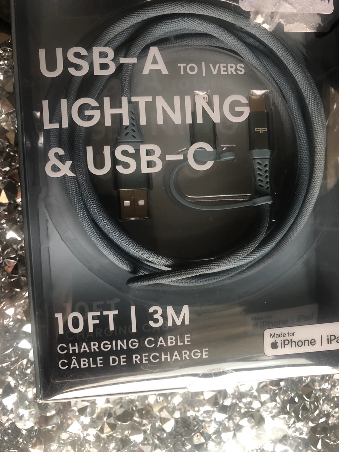 NEW Charging Cord  2-in-1 USB-A to Lightning & USB-C - photo 2