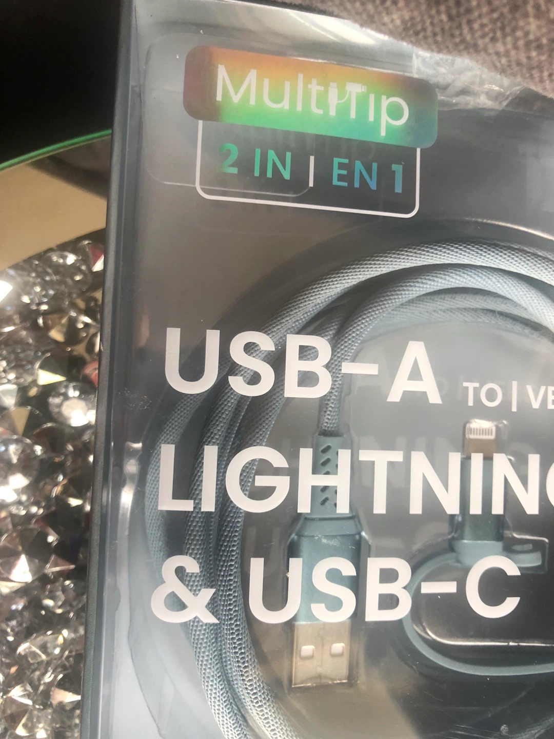 NEW Charging Cord  2-in-1 USB-A to Lightning & USB-C - photo 3