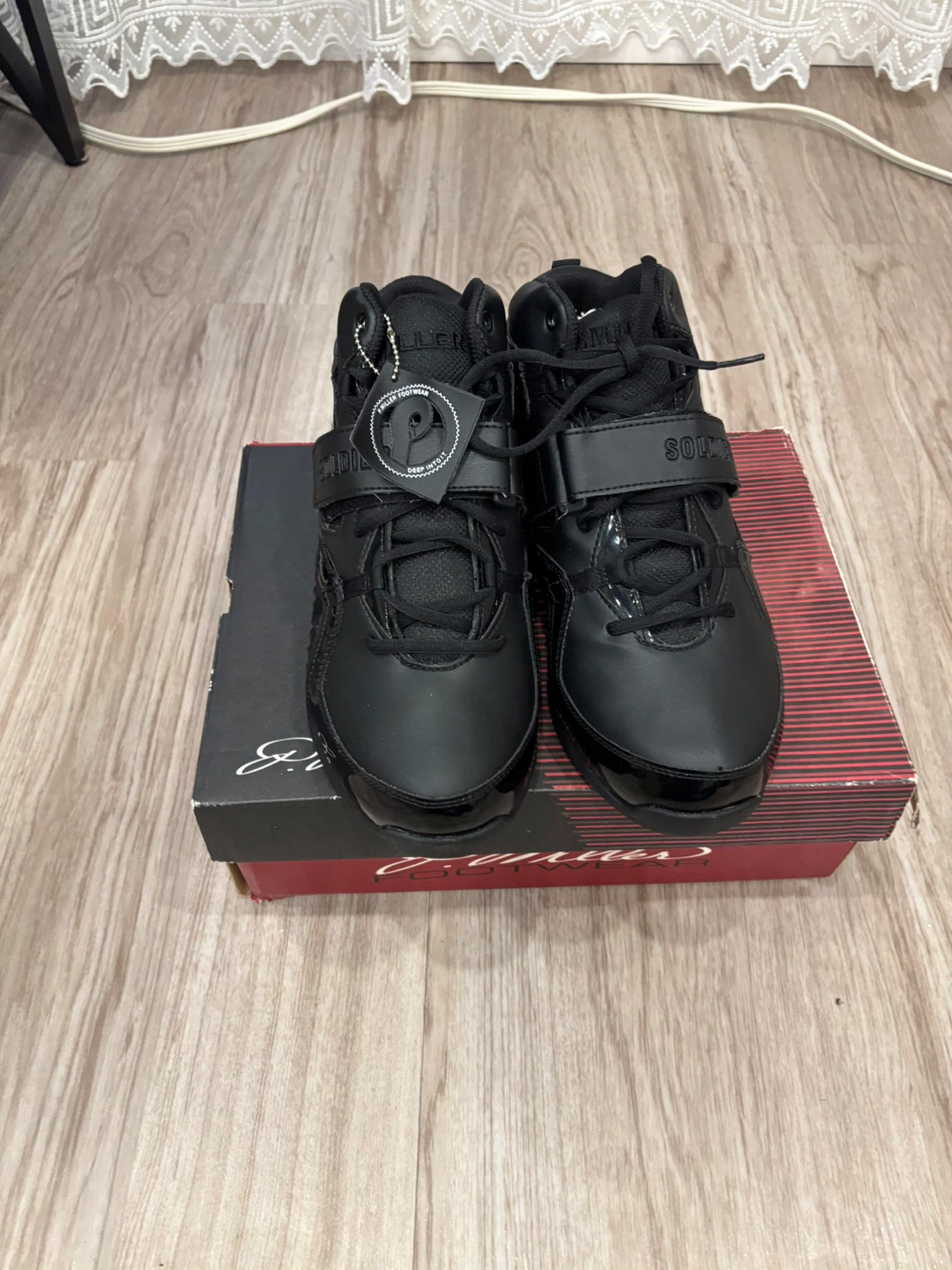 P. Miller "Heart of Soldiers" Black High-Top Sneakers - photo 4