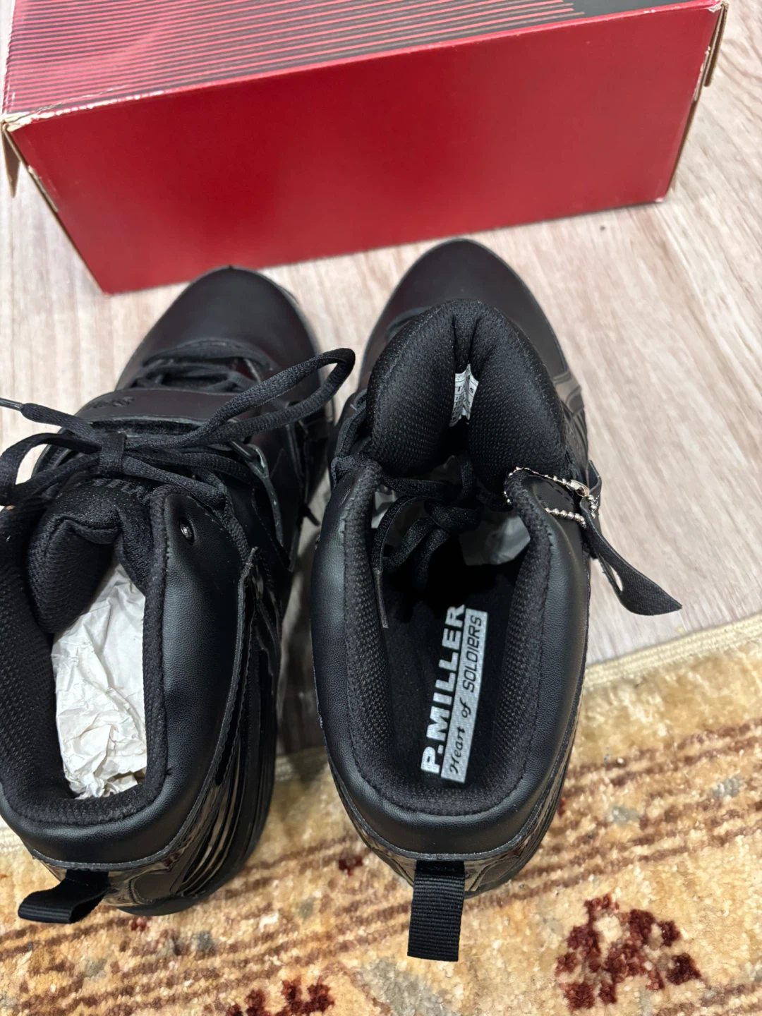 P. Miller "Heart of Soldiers" Black High-Top Sneakers - photo 5