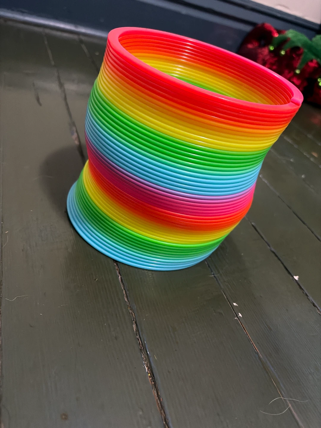 Large Rainbow Plastic Slinky Toy