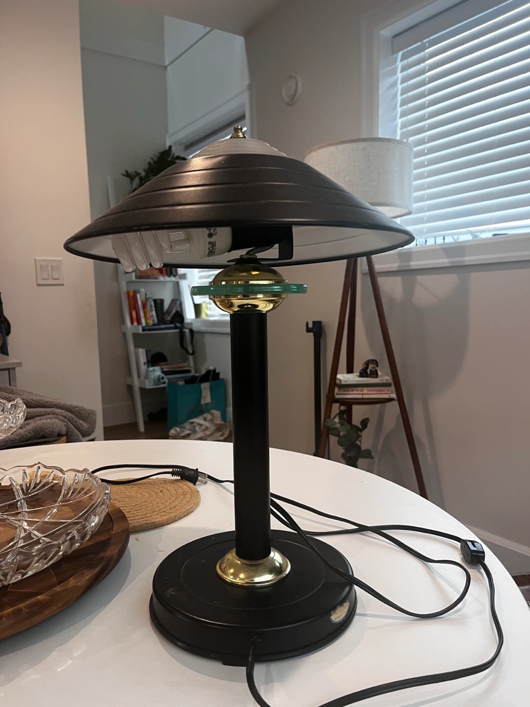 Table Lamp, Black and Gold - photo 2