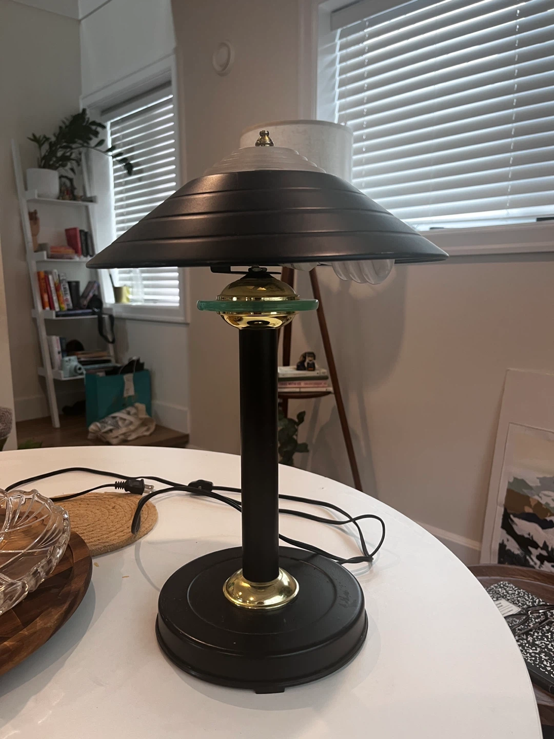 Table Lamp, Black and Gold - photo 3