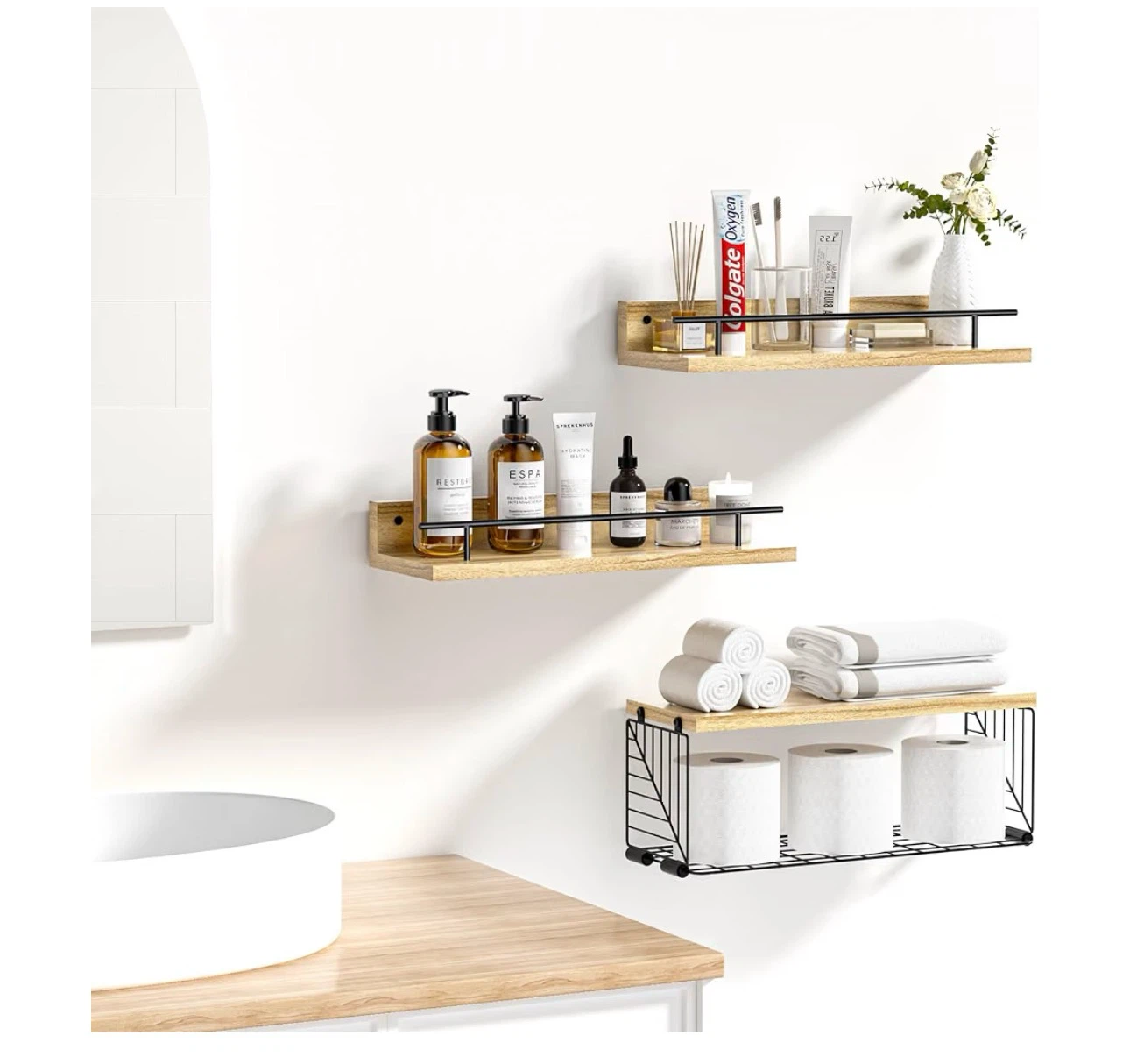 3-Piece Floating Shelves Set - photo 2