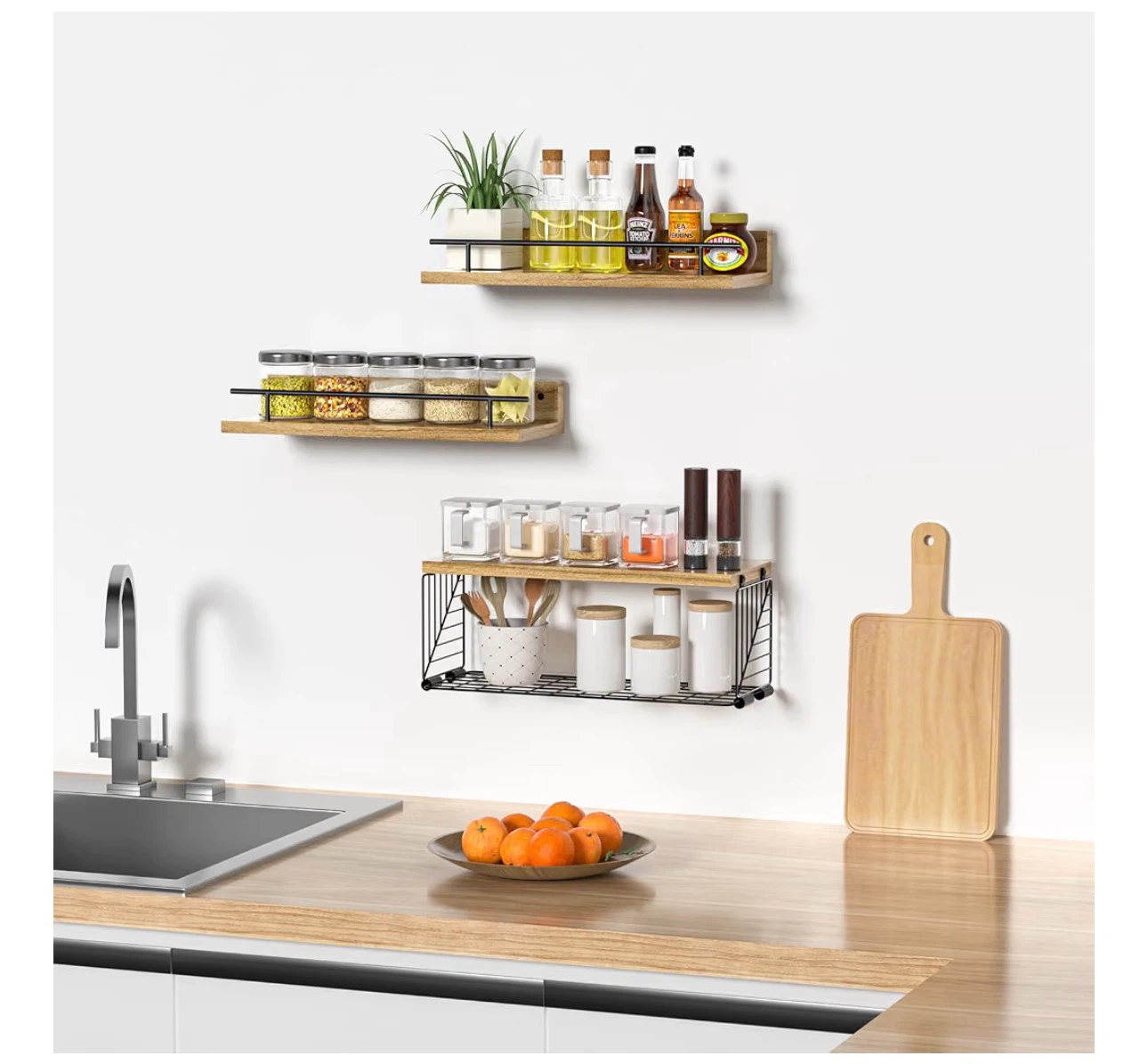 3-Piece Floating Shelves Set - photo 3