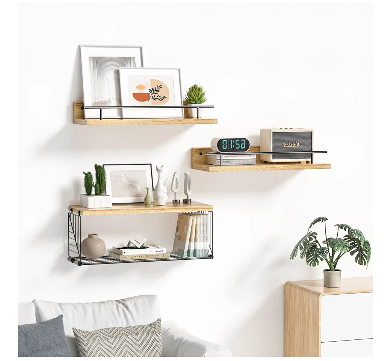 3-Piece Floating Shelves Set - photo 4