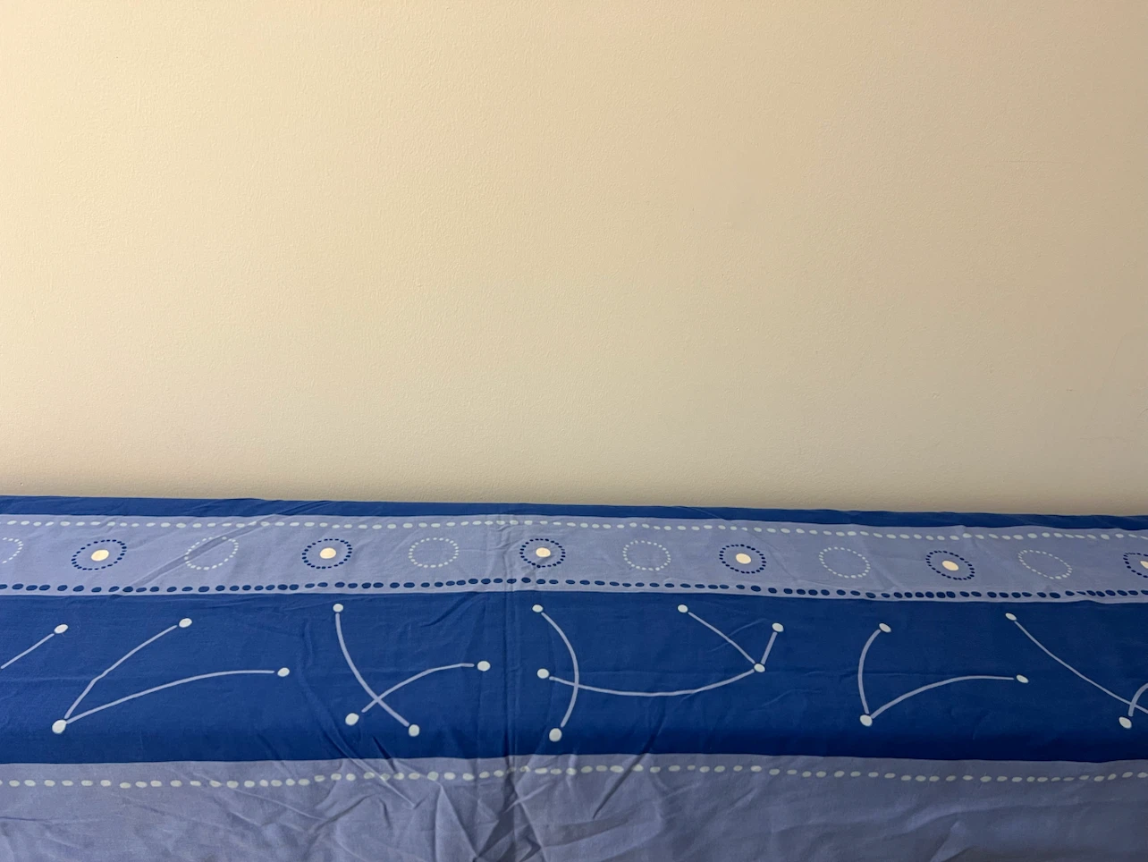 Blue patterned duvet cover with button closure - photo 4