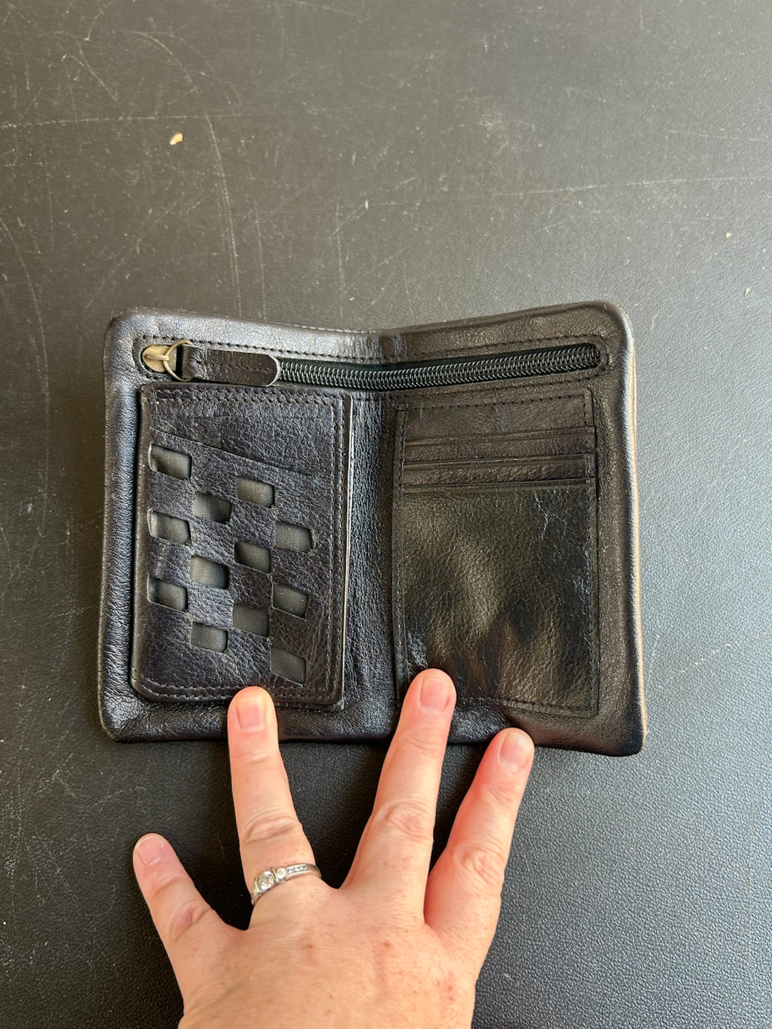 Saffiano Leather Bifold Wallet - photo 3