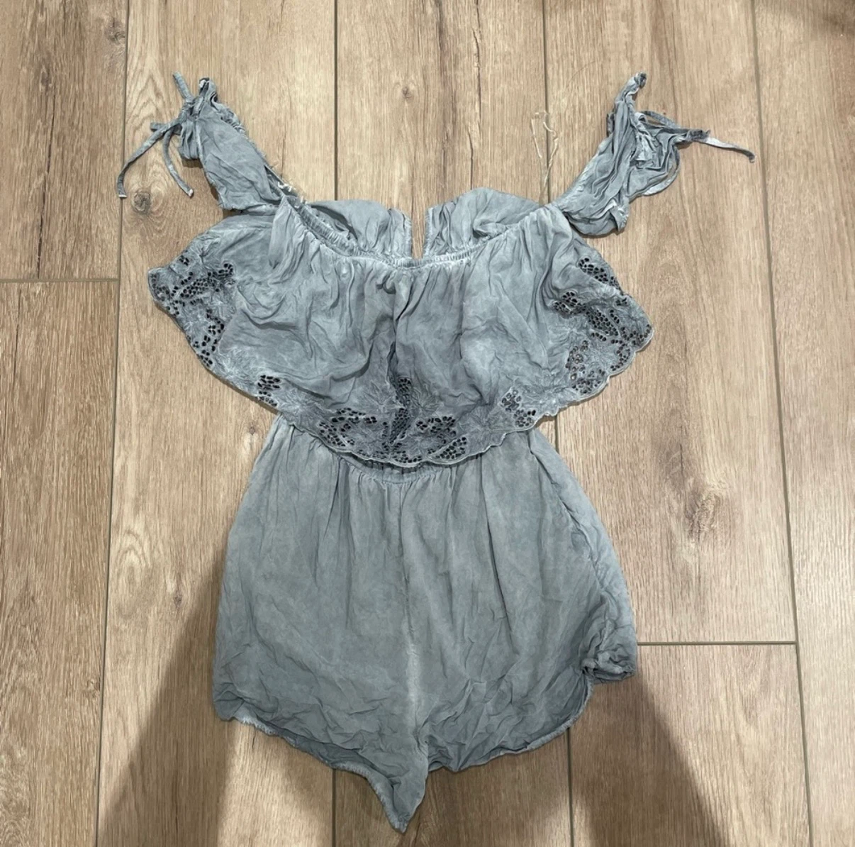 A&E Teal Blue Romper (XS)