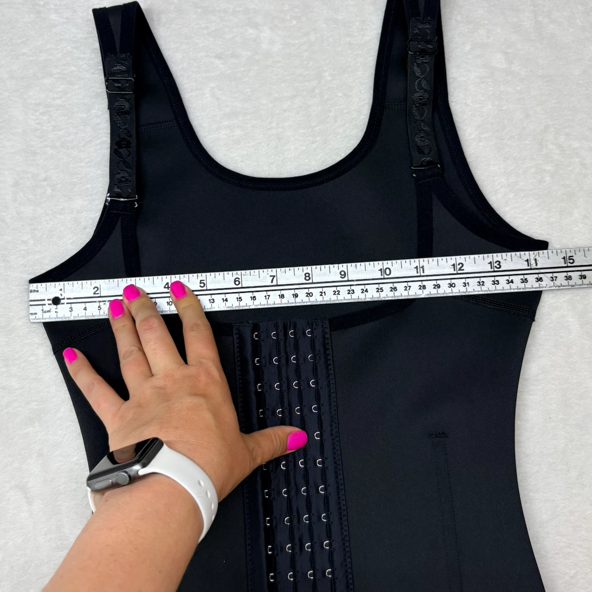Black Under Bust Shapewear Corset Hook Eye Closure Size S - photo 5