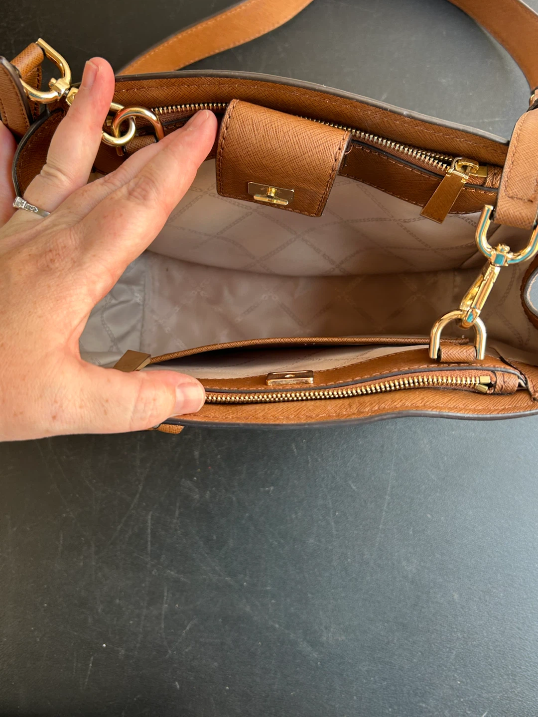 Michael Kors Brown Leather Satchel Handbag - photo 2