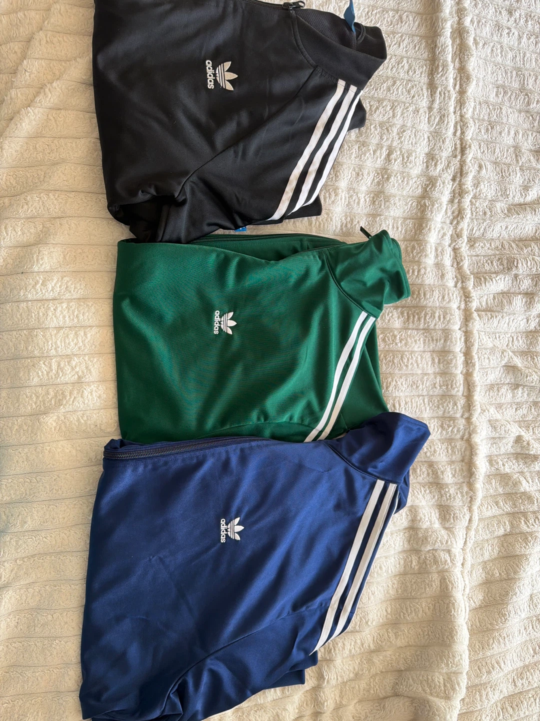 Adidas Track Jacket Bundle (Black, Green, Navy)