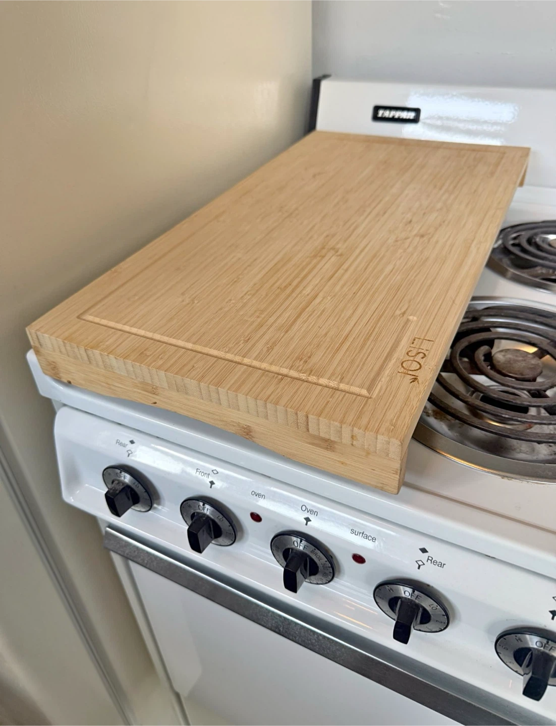 LISOK Bamboo Cutting Board with Juice Groove