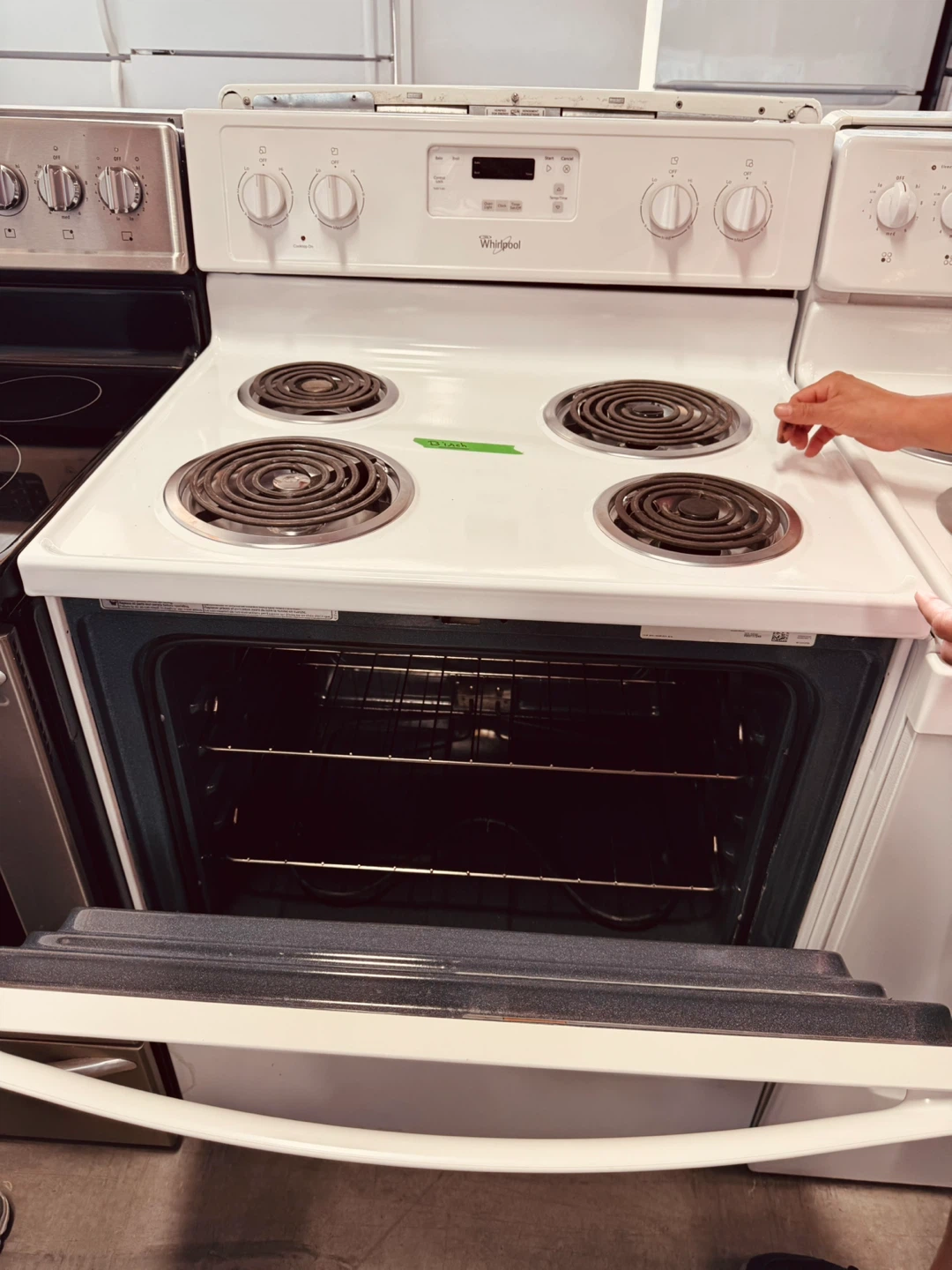 Whirlpool Electric Coil Top Stove with Oven