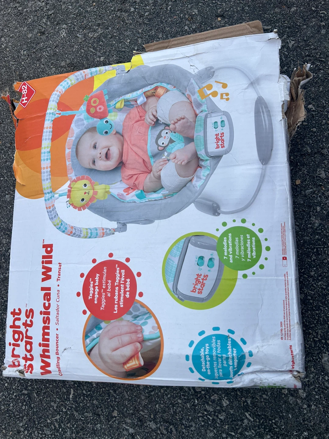 Bright Starts Whimsical Wild Cradling Bouncer