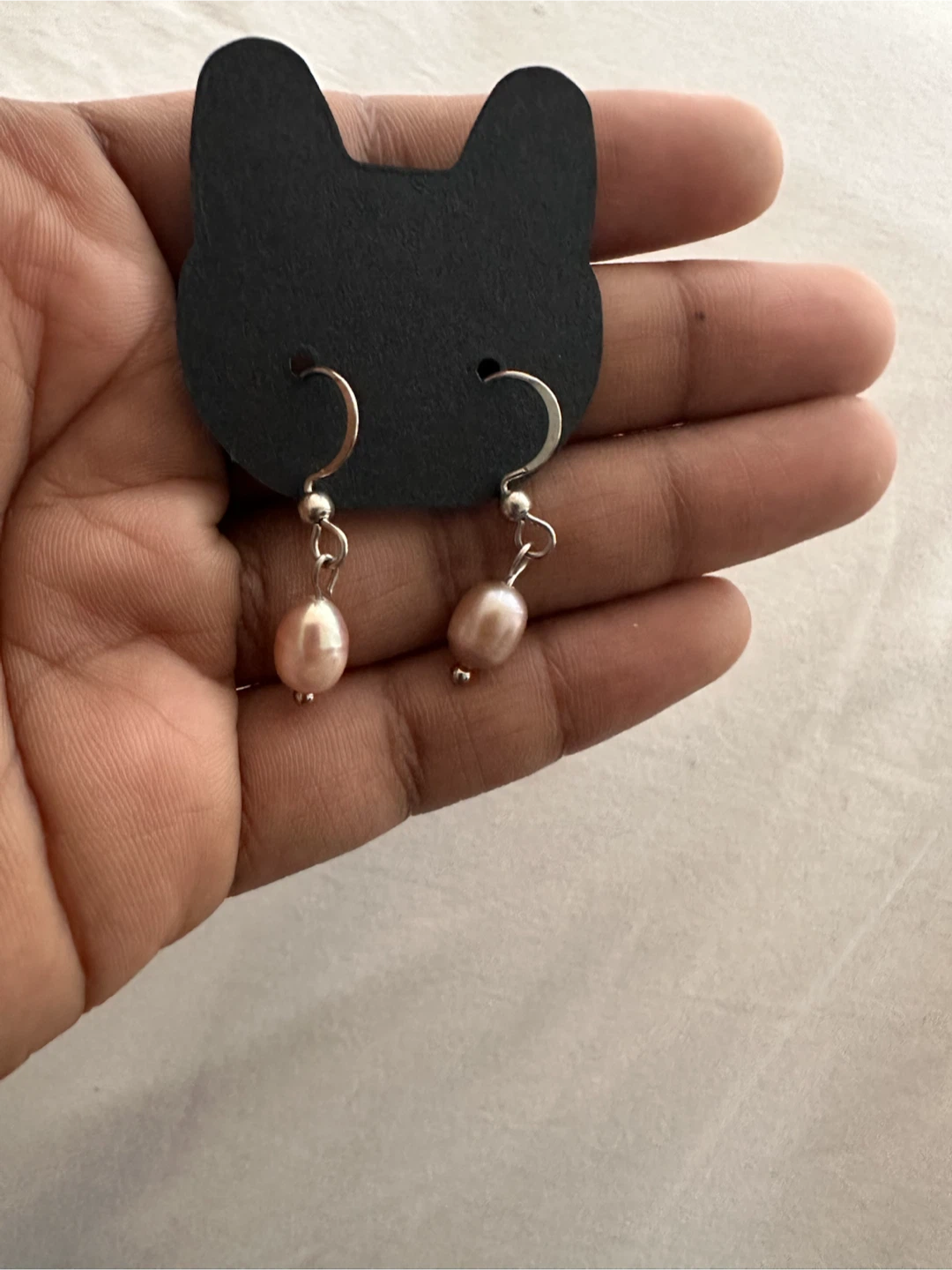 Pink Pearl Earrings and Necklace Set - photo 3