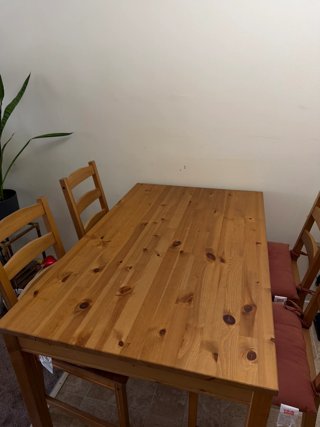 Wooden Dining Table and Chairs - photo 2