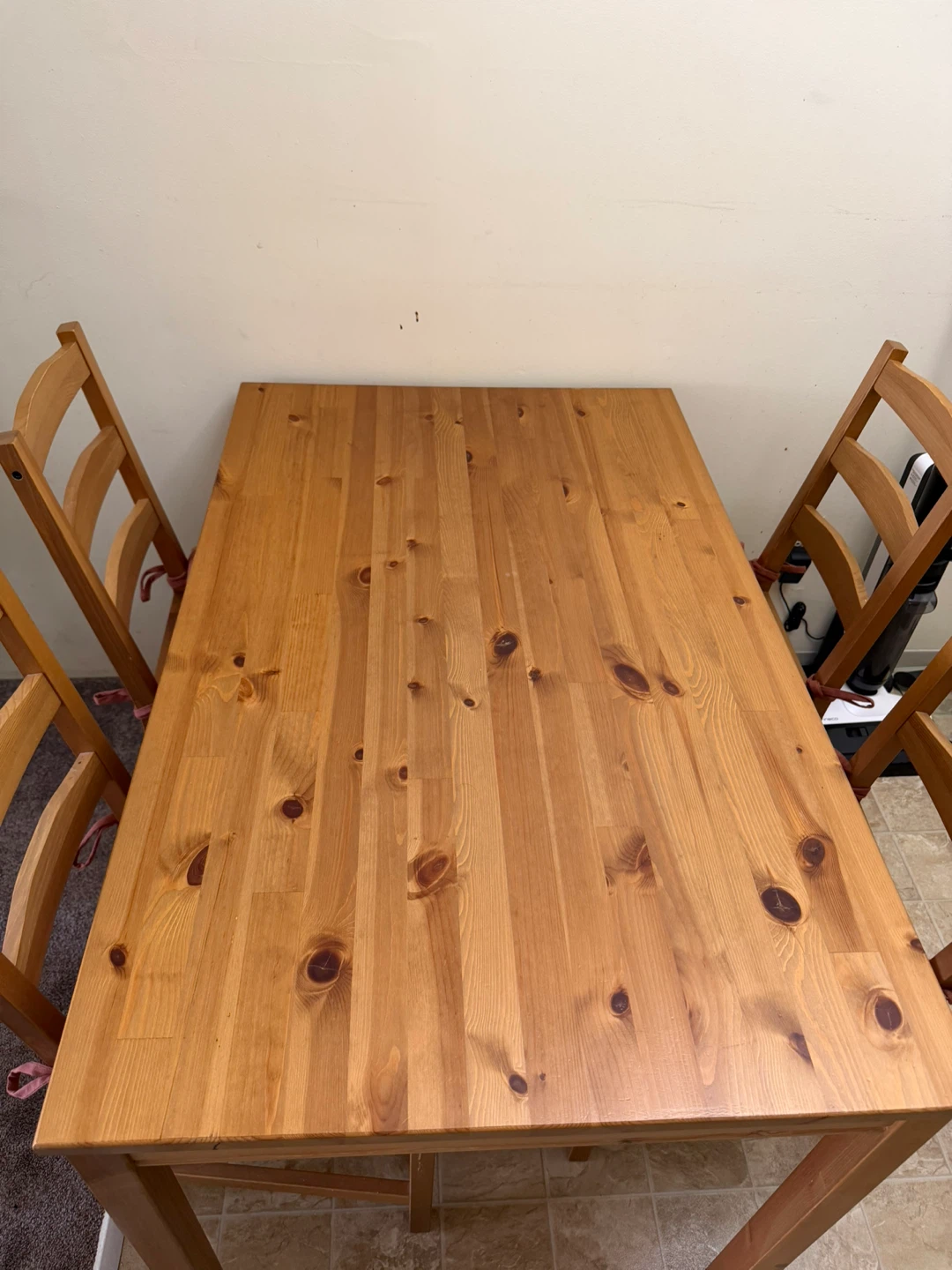 Wooden Dining Table and Chairs - photo 4