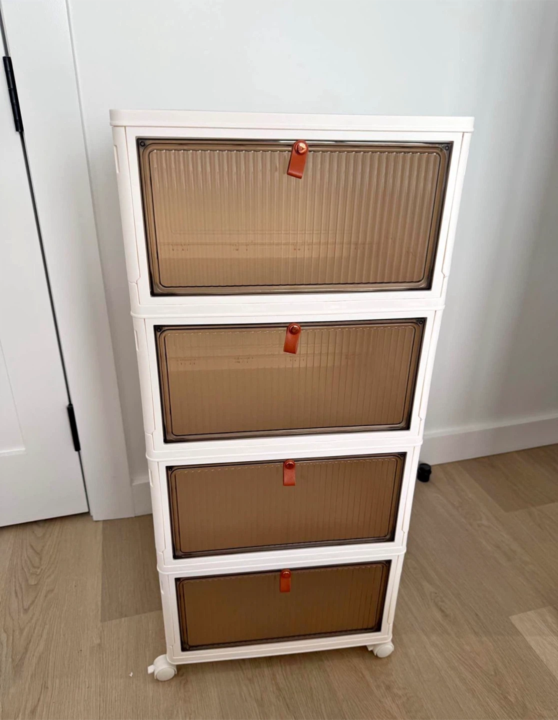 White 4-Drawer Storage Cabinet