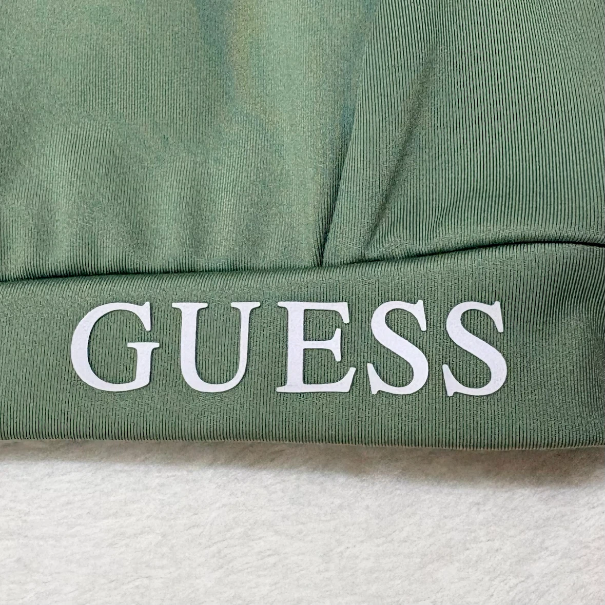 Guess Green Mesh Upper Sports Bra Activewear Size XS Workout - photo 3