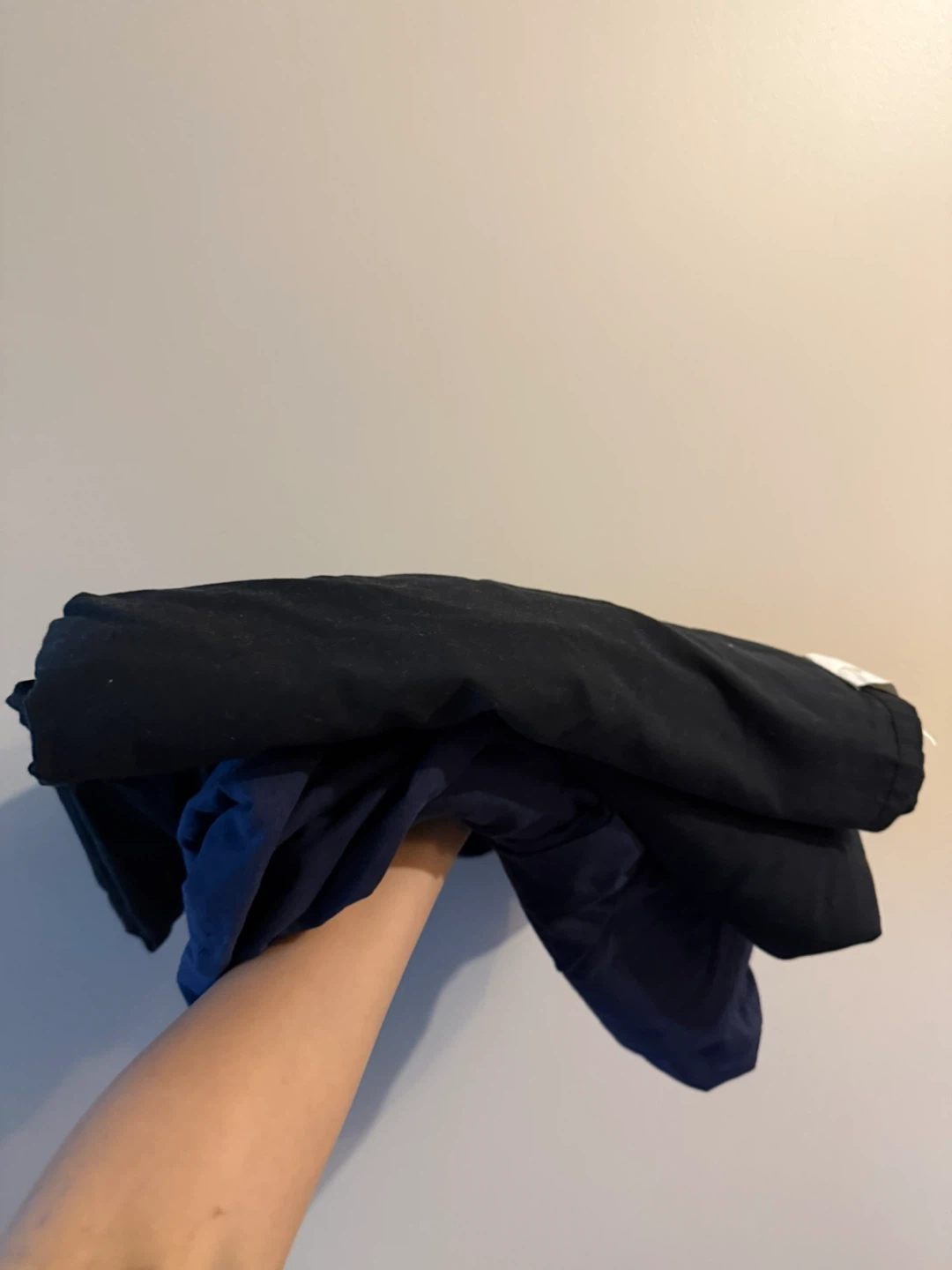 2 black flat sheets, 1 blue fitted sheet TWIN BED