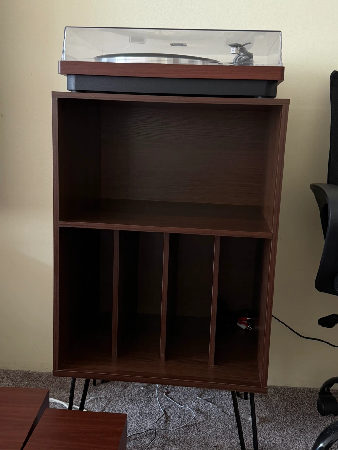Turntable Record Player Stand with Storage