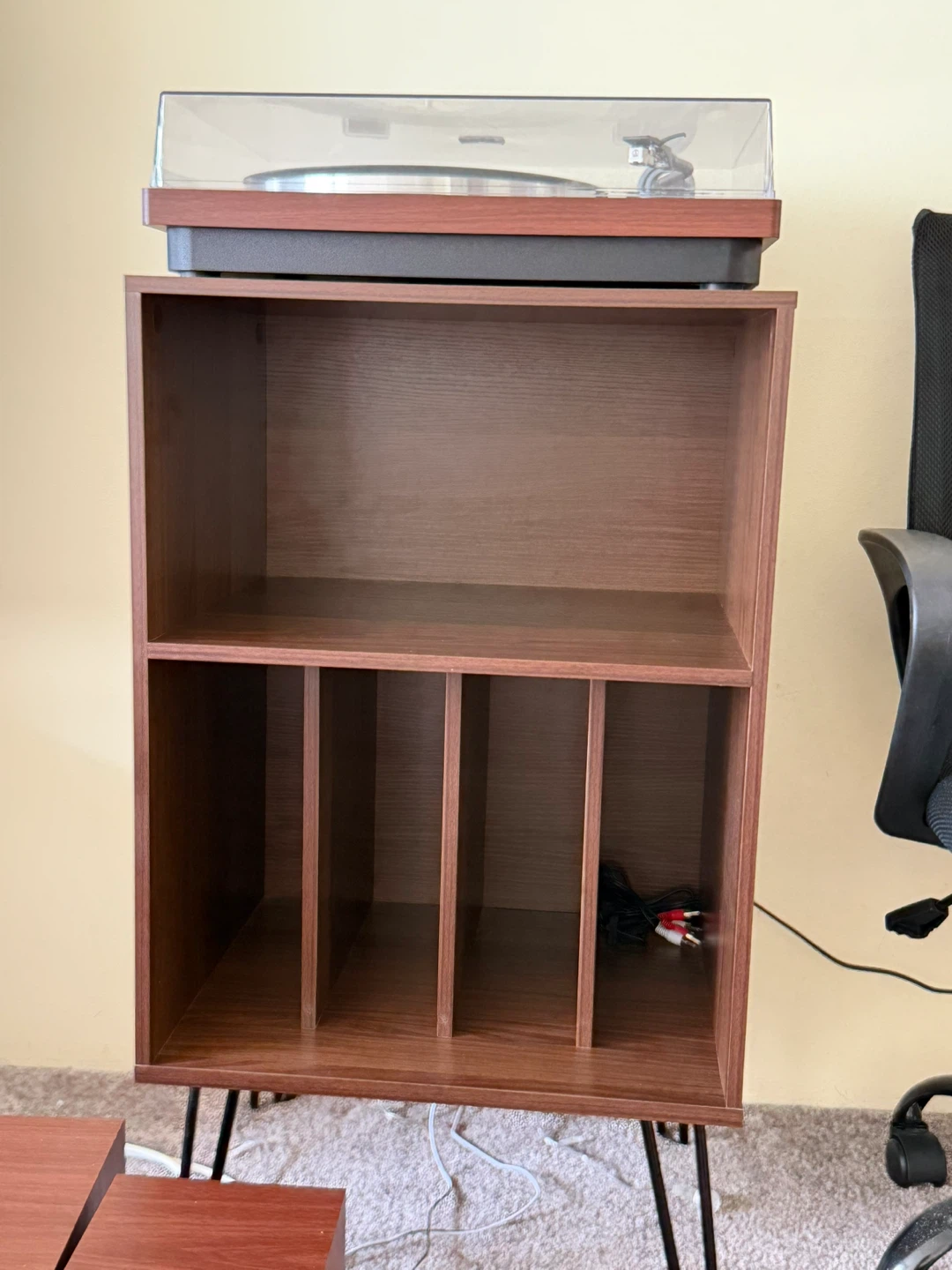 Turntable Record Player Stand with Storage - photo 2