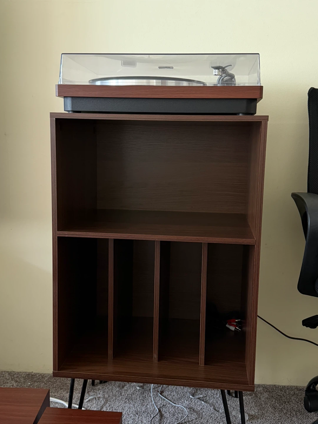Turntable Record Player Stand with Storage - photo 3