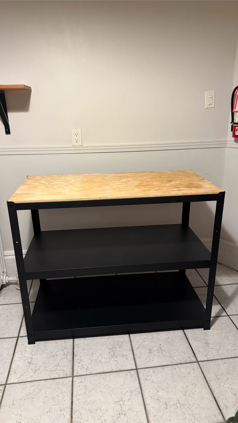 IKEA BROR Utility Cart with Wood Top - photo 2