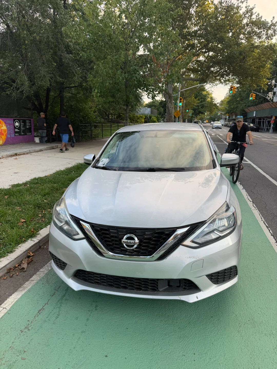 Silver Nissan Sentra