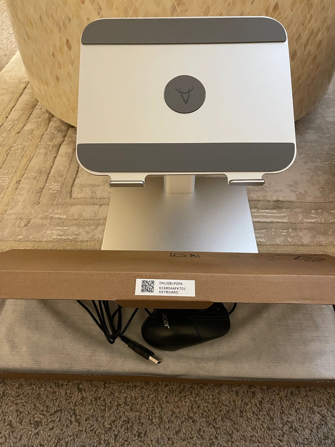 Laptop Stand with Keyboard & Mouse