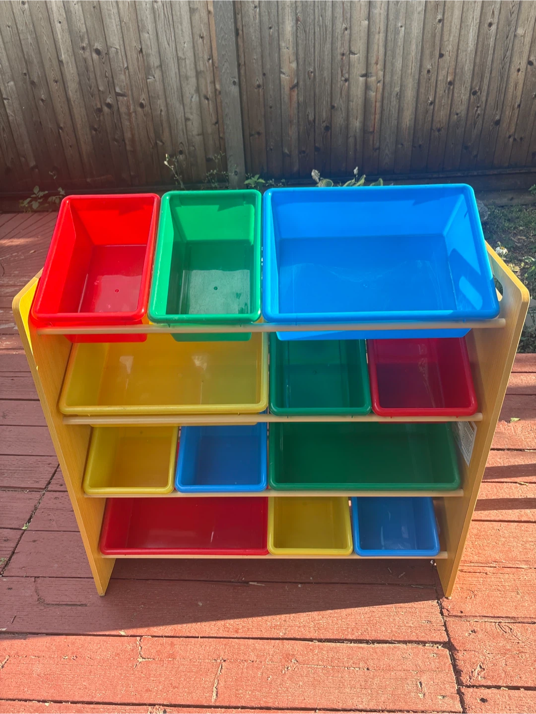 Toy Organizer Shelf with Bins