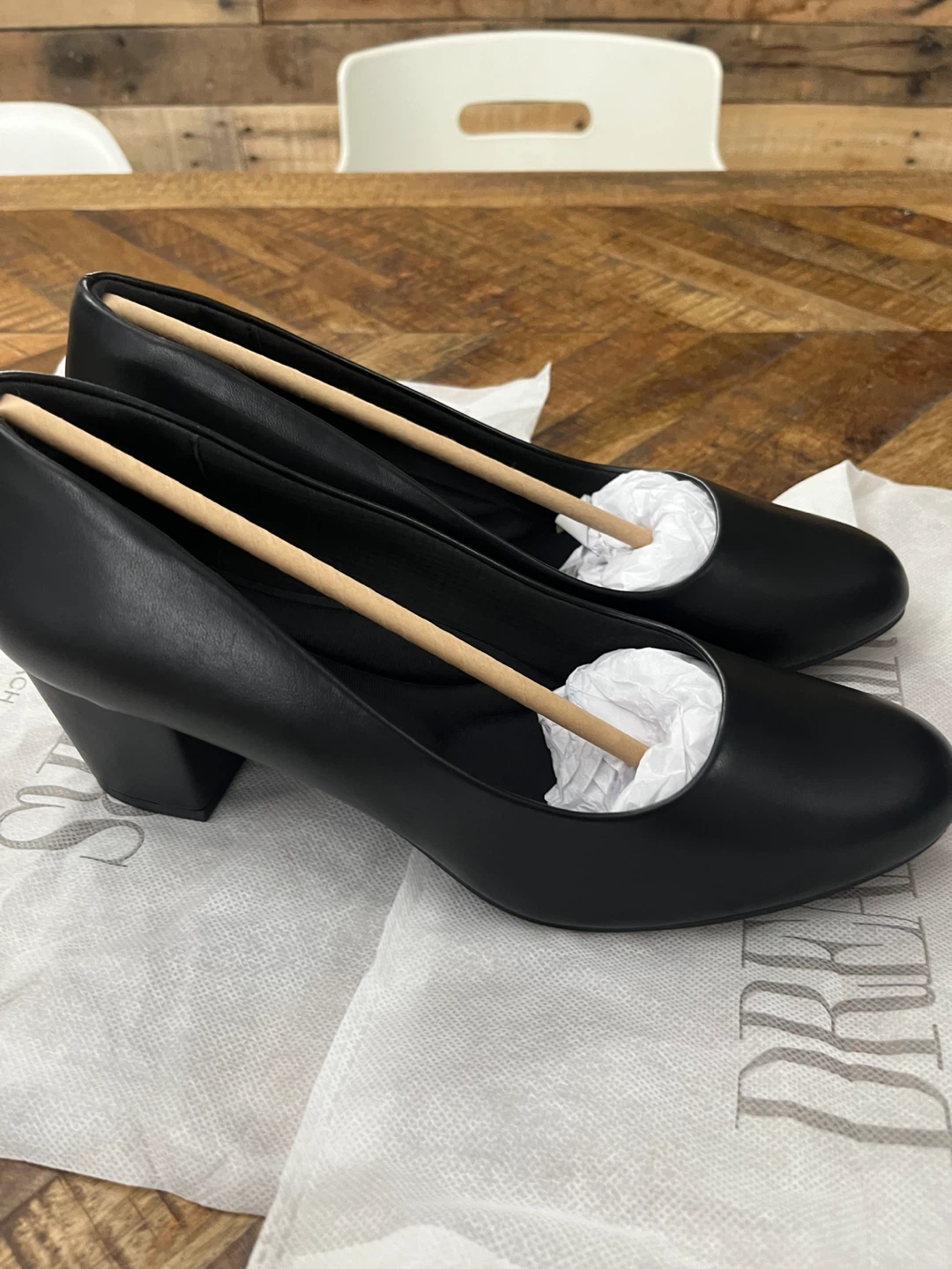 Dream Pairs black block heel pumps size 11 - photo 4
