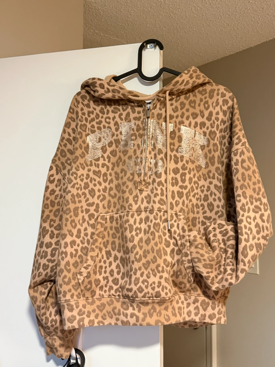 PINK Victoria's Secret Leopard Print Hoodie - photo 2