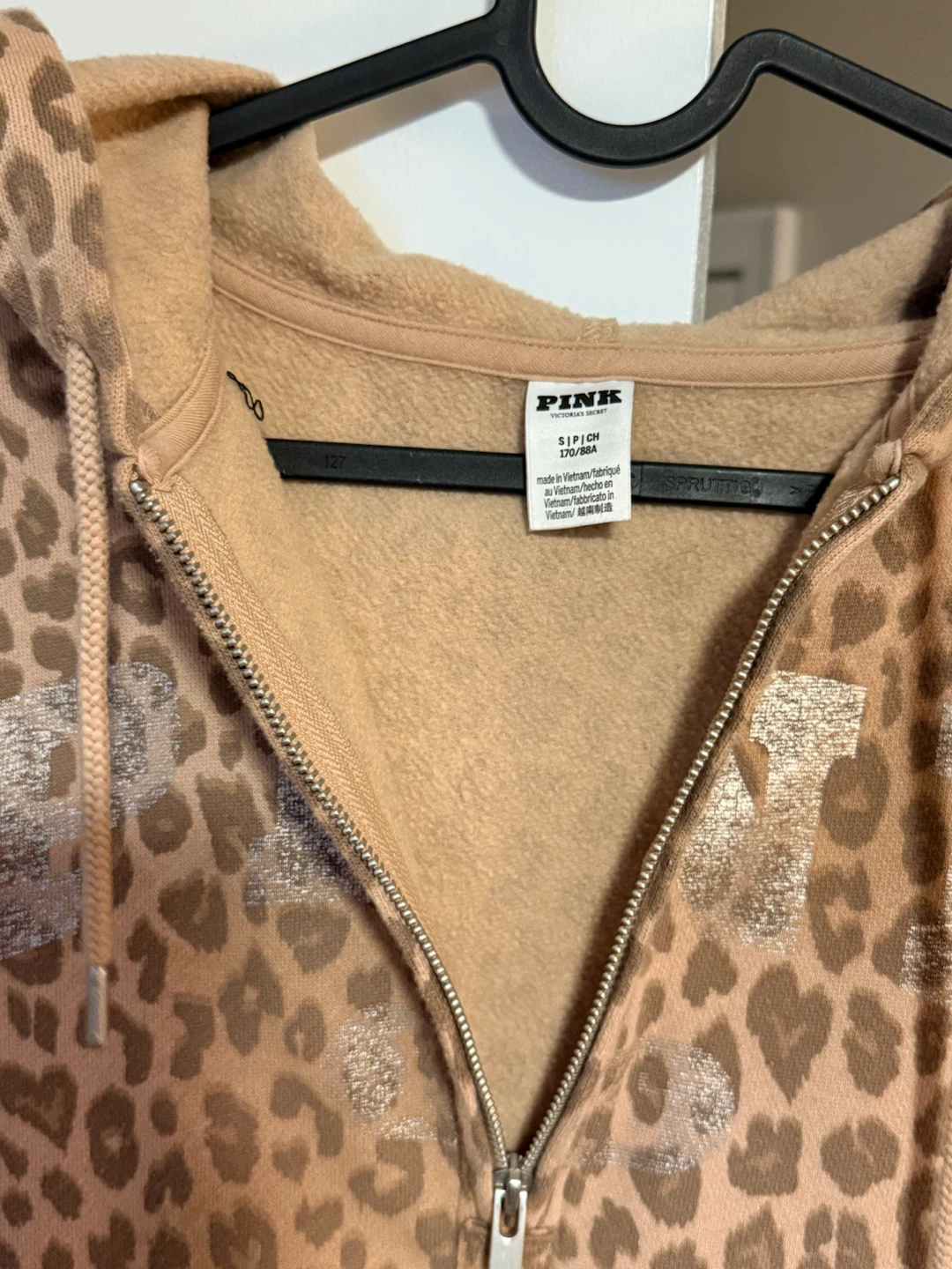 PINK Victoria's Secret Leopard Print Hoodie - photo 3