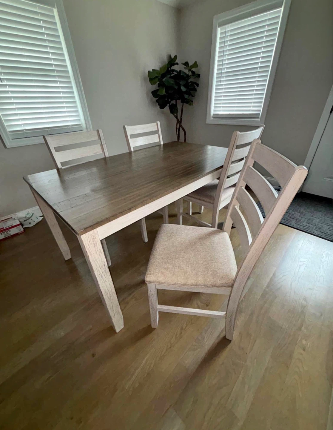 Farmhouse Dining Table and Chairs Set