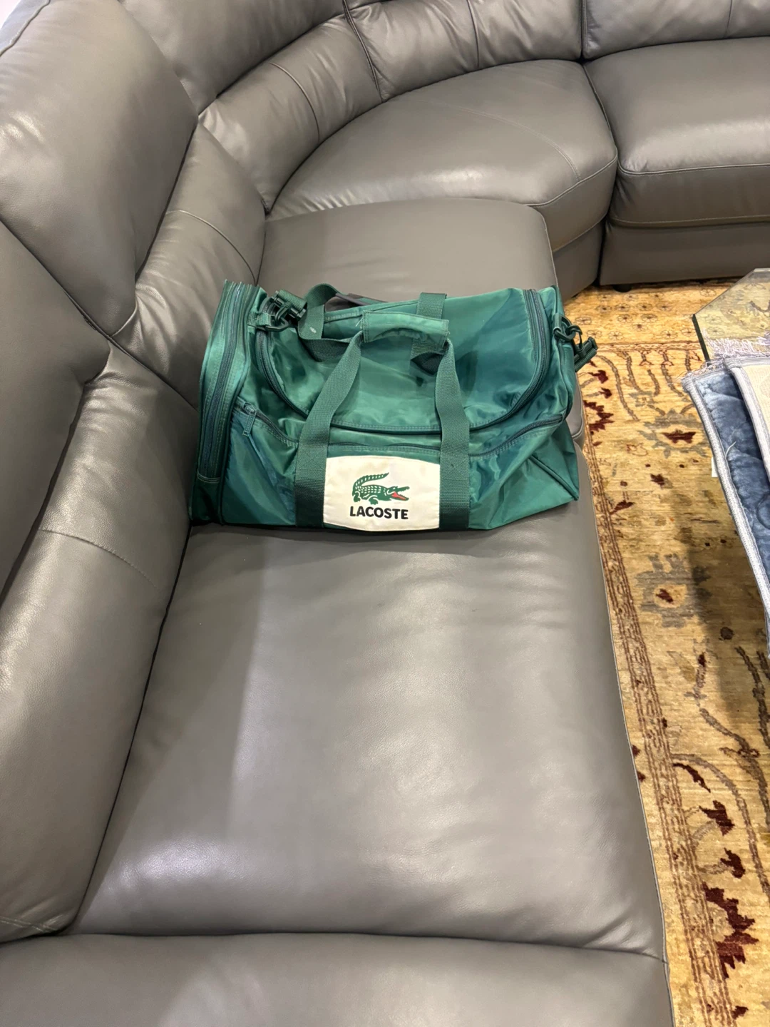 Green Lacoste Duffel Bag