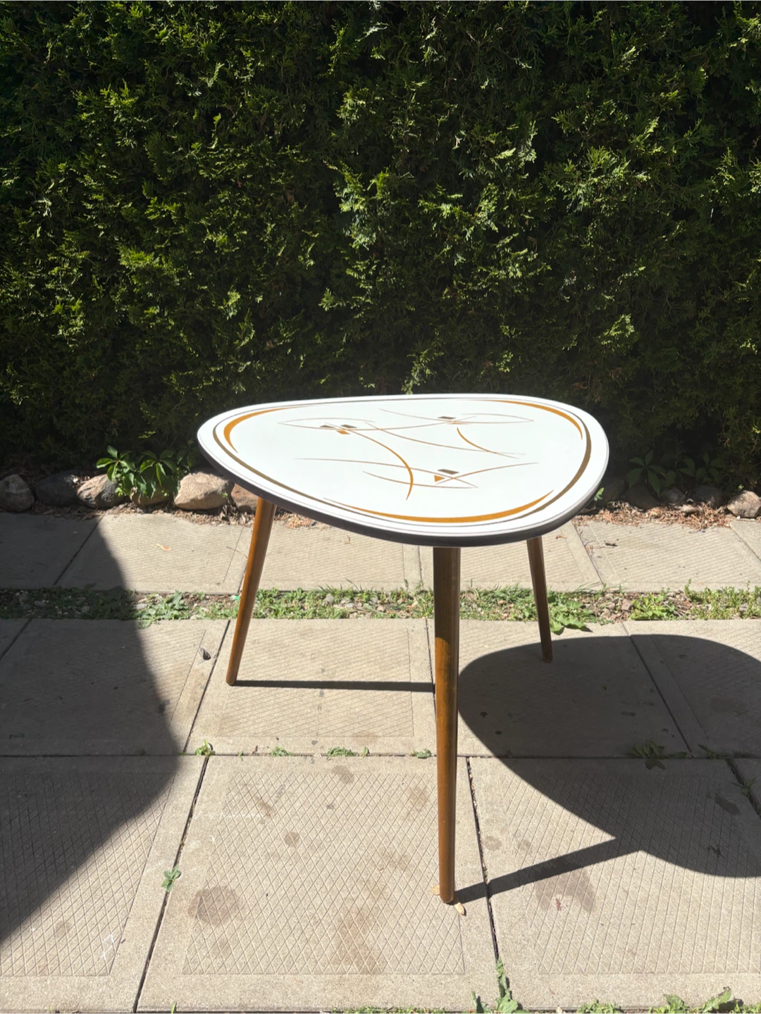 MCM Atomic Side Table