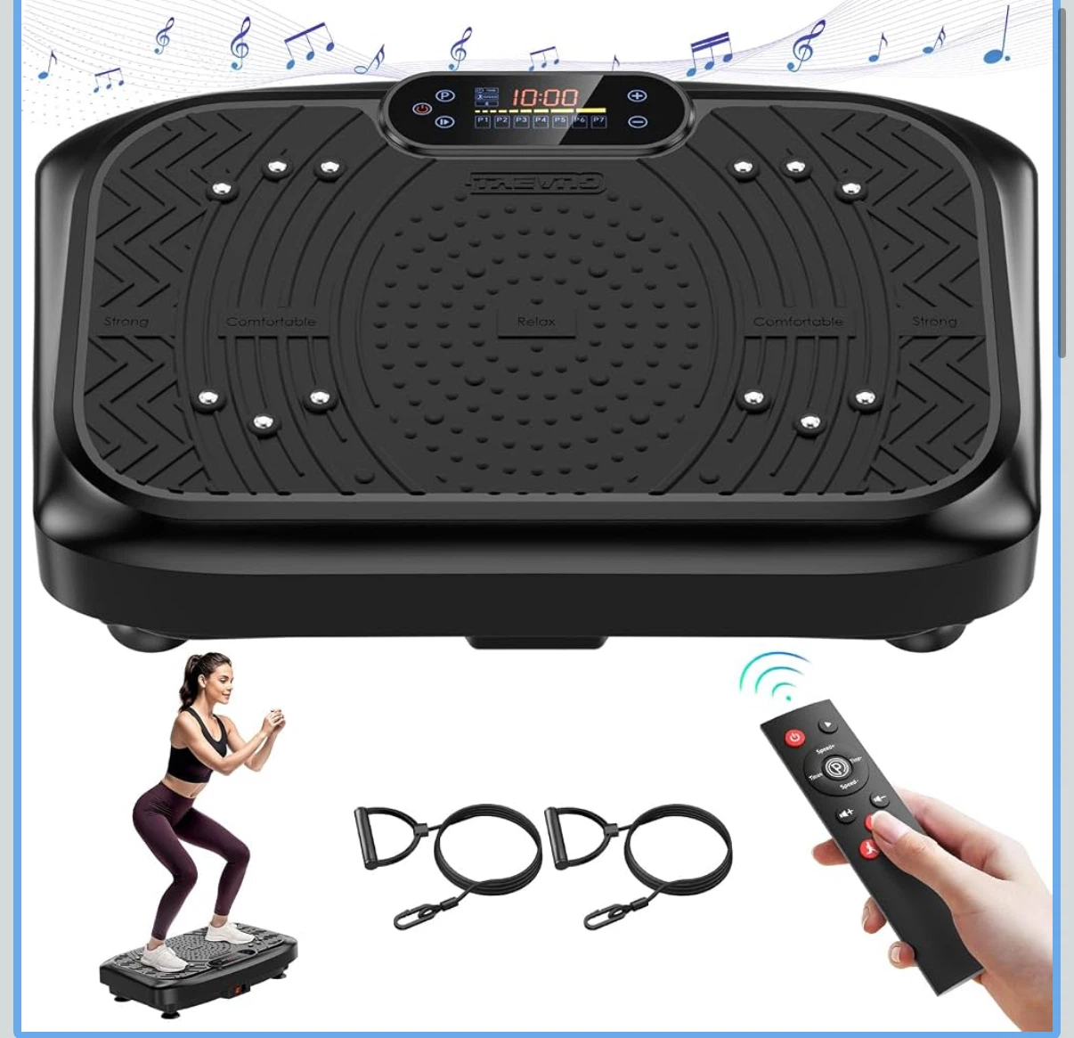 Multi-Functional Upgrade Vibration Plate with Resistance Bands - photo 3