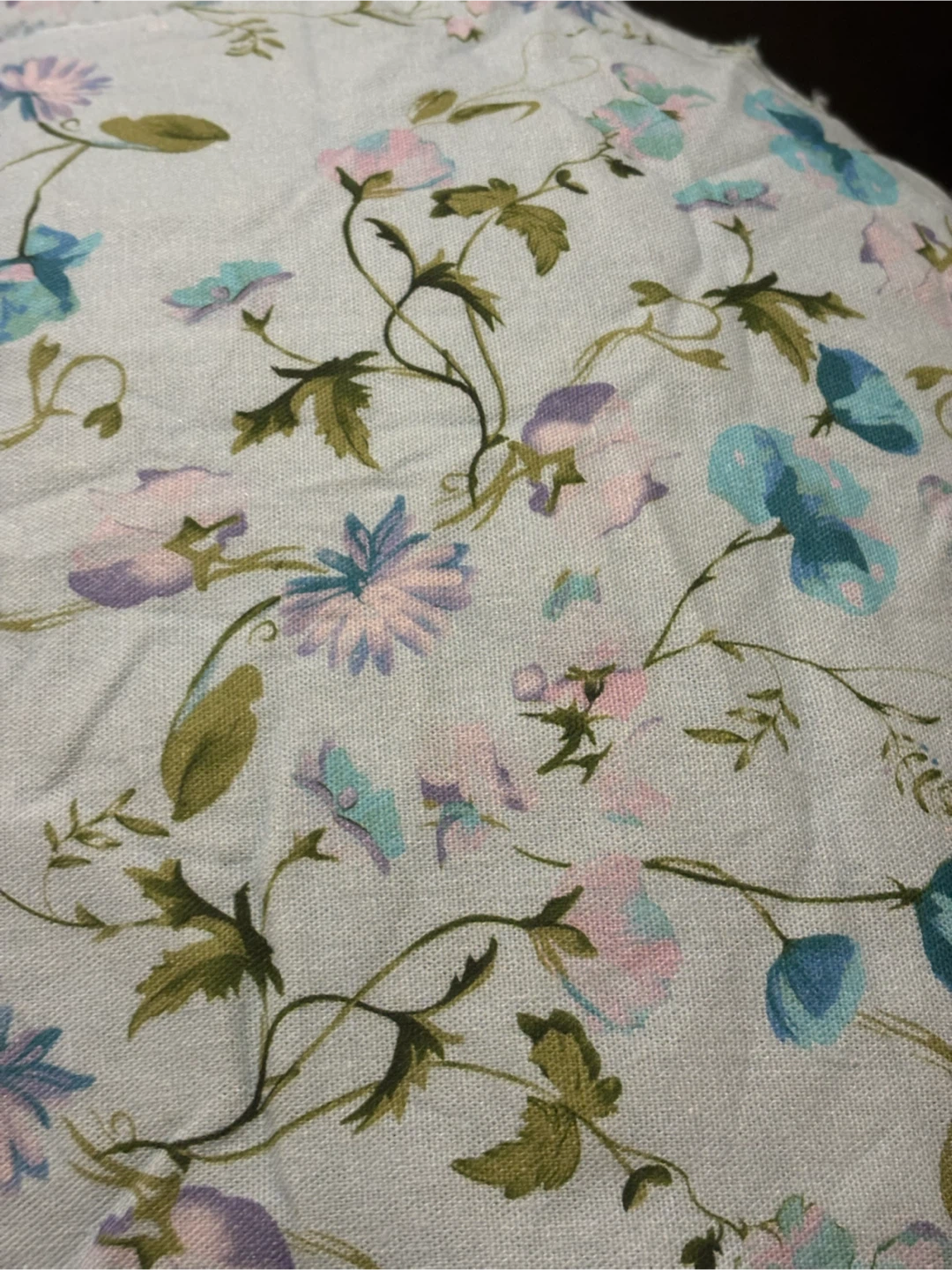 Light Blue Floral  linen