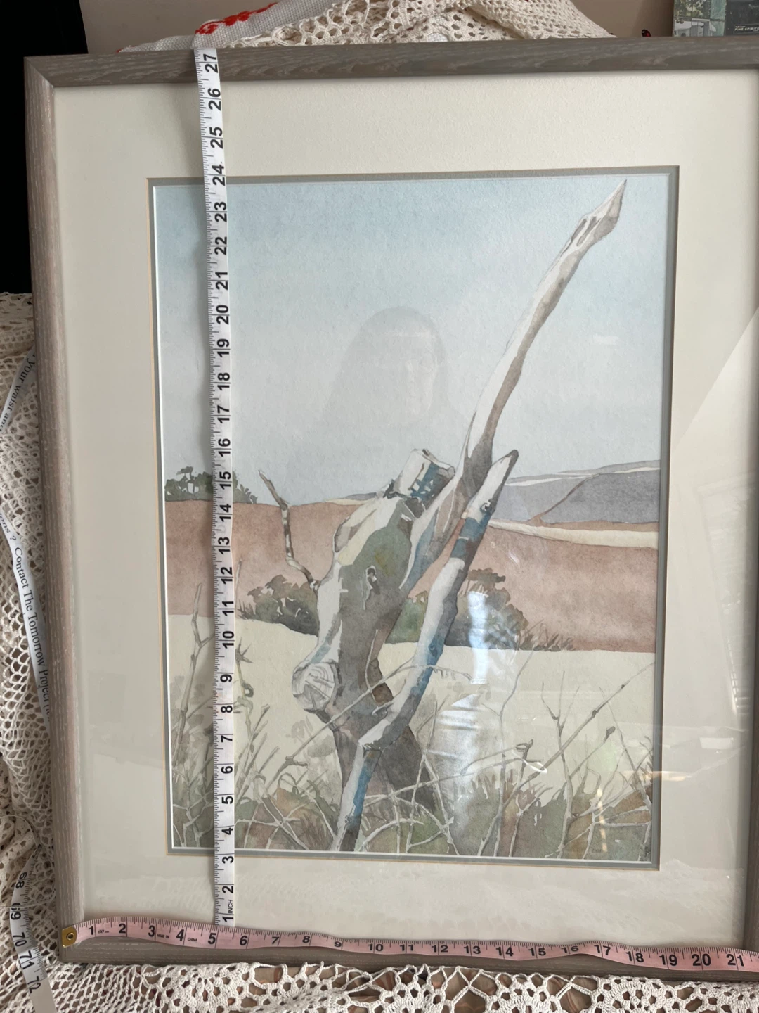 Art- Original Art- Watercolor by Cyn, framed to 22”x27” - photo 3