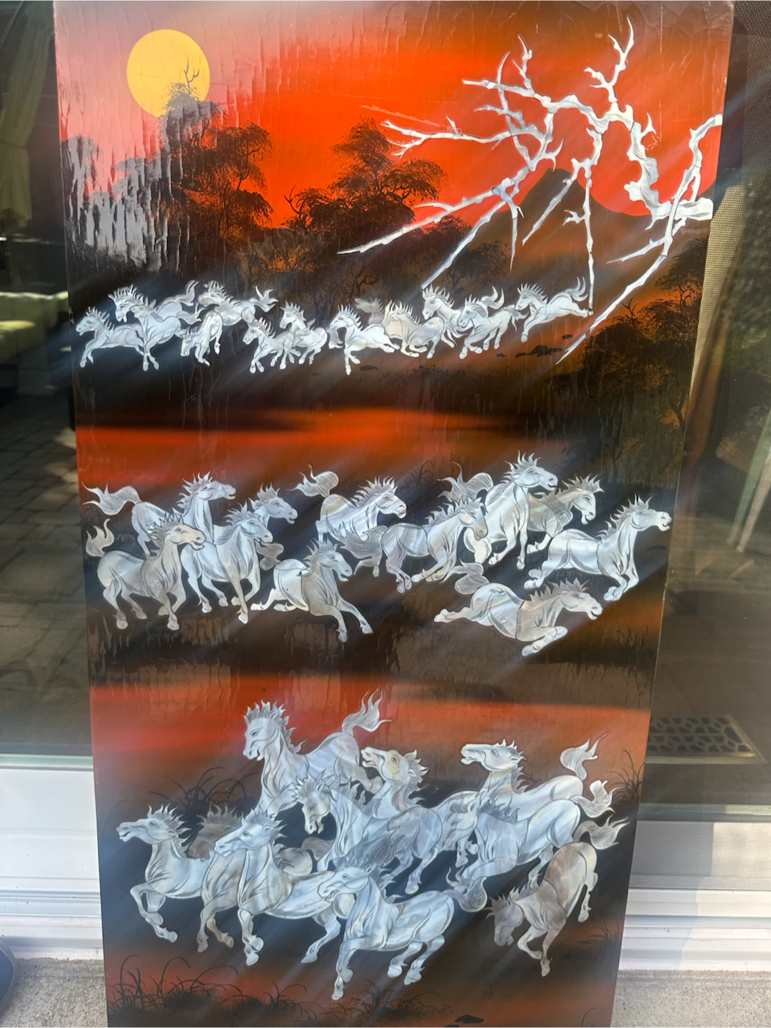 Vintage Horse Panel Wall Art