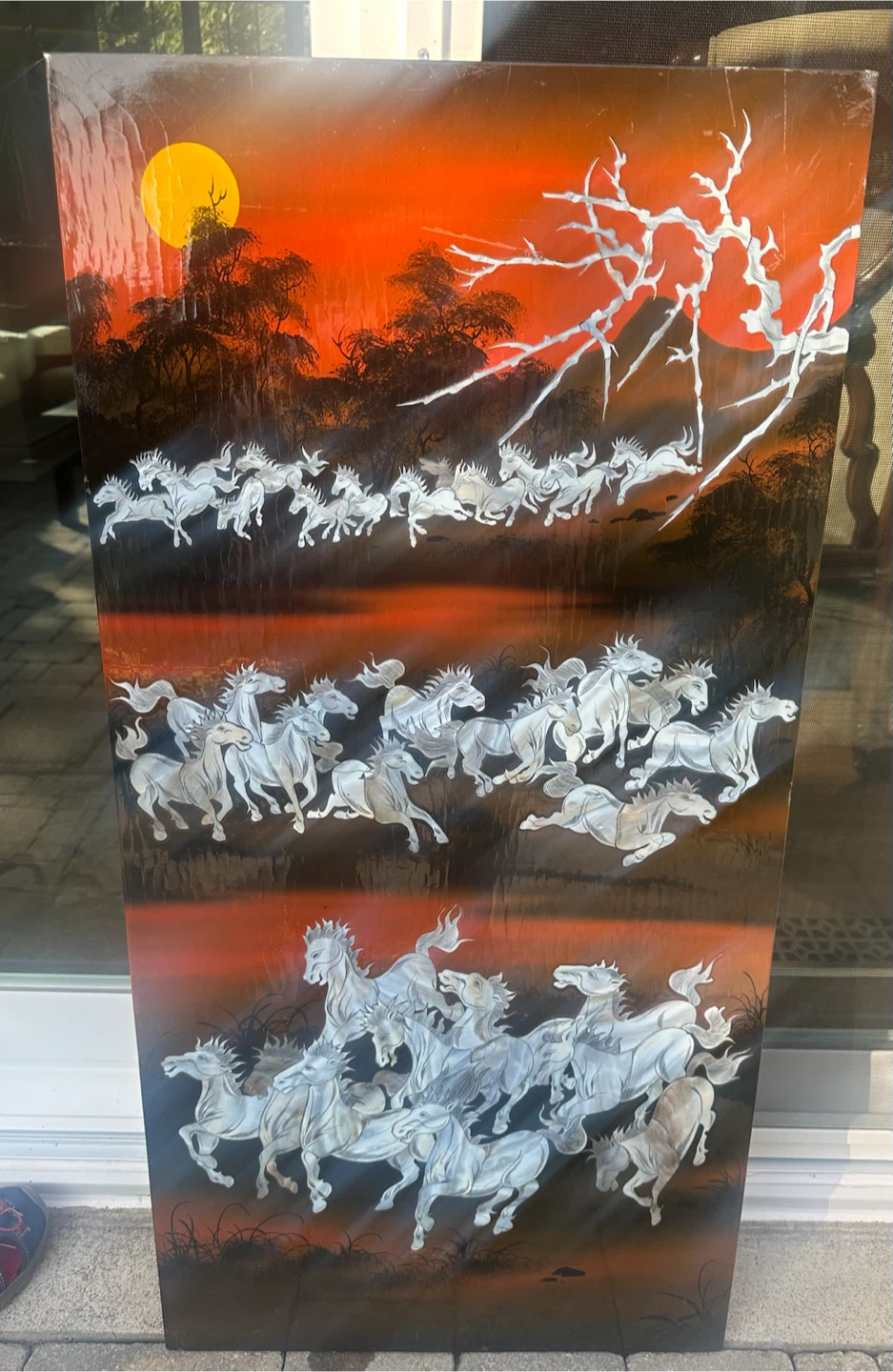 Vintage Horse Panel Wall Art - photo 2