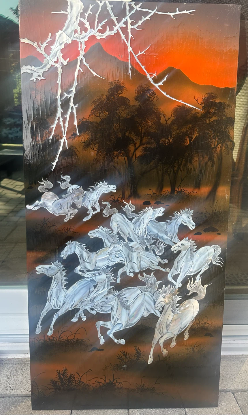 Vintage Horse Panel Wall Art - photo 3