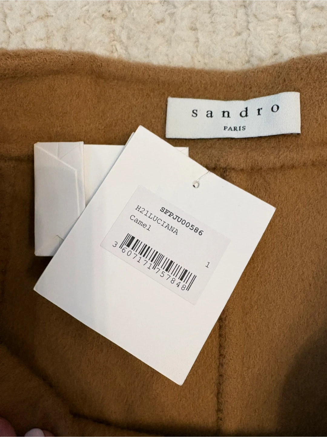 New with tags Sandro Camel Fringe Wrap Mini Skirt 1 - photo 3