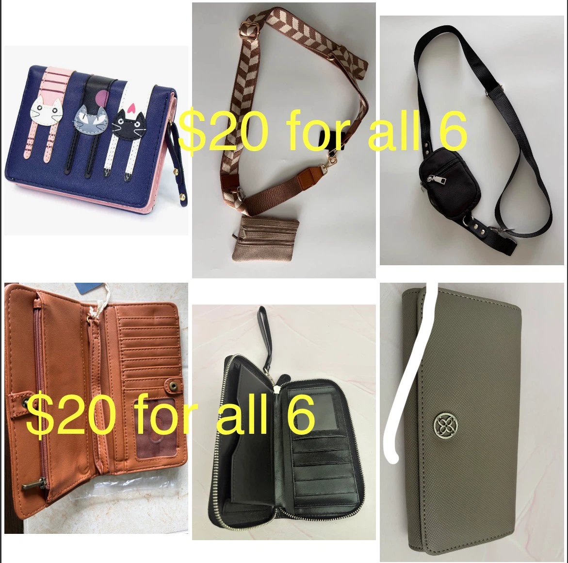$20 for 6 Wallets