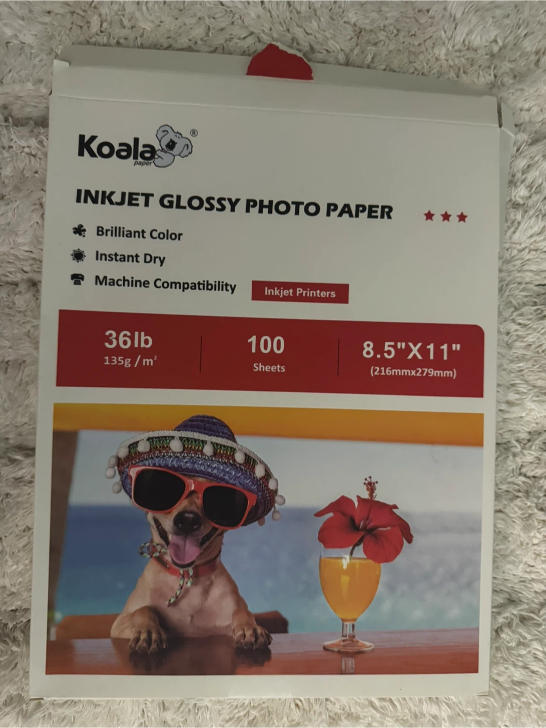 Koala Inkjet Glossy Photo Paper 8.5"x11"