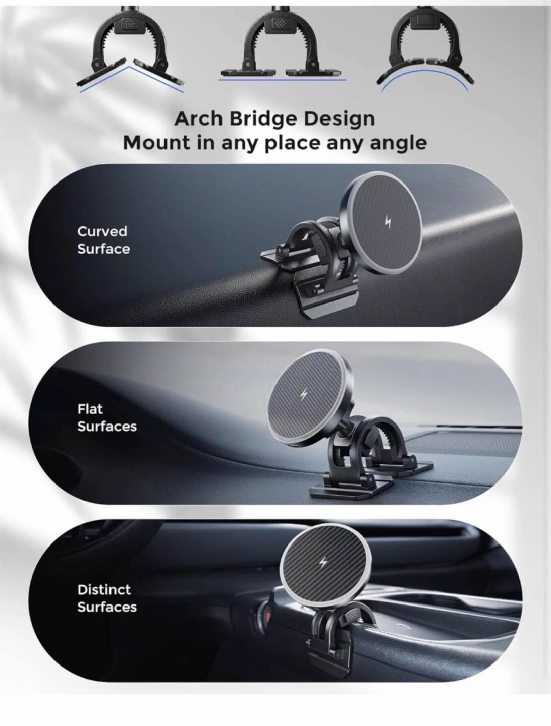 2-in-1 Upgraded MagSafe Car Mount Charger - photo 3