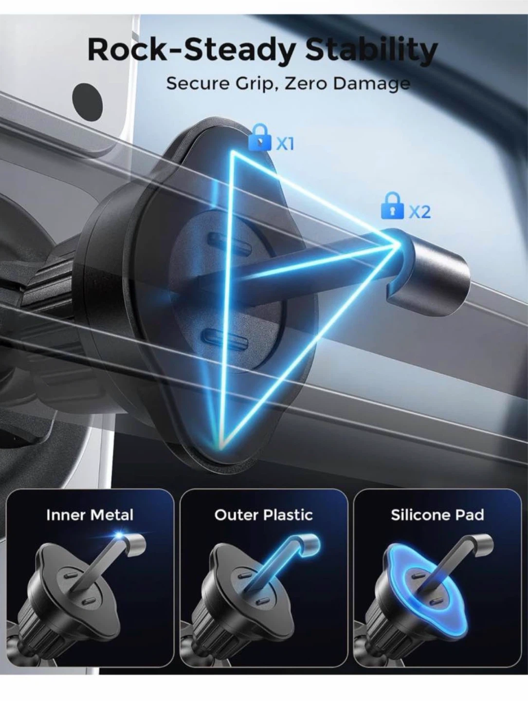 2-in-1 Upgraded MagSafe Car Mount Charger - photo 4