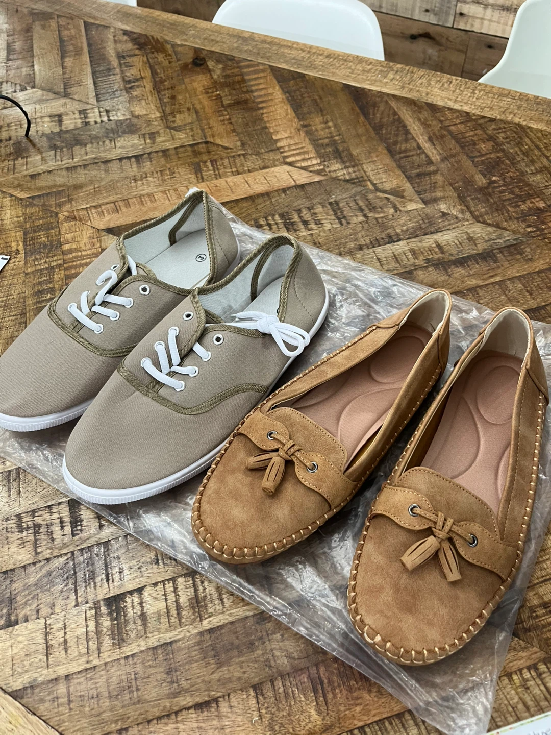 Woman’s loafer or woman’s canvas runner